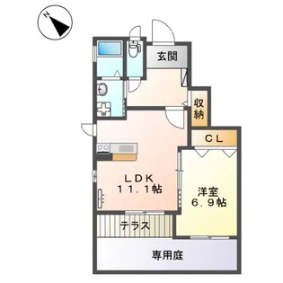 ルーラル【1階】の間取り