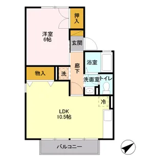 ヴィラ・カメリア【2階】の間取り
