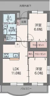 リーブラ【401号室】の間取り
