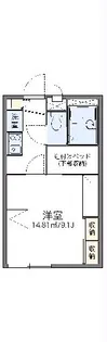 レオパレスパークヒルズ【105号室】の間取り