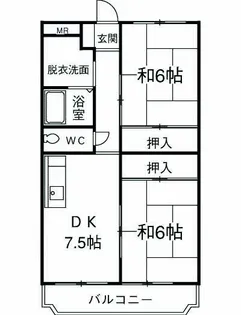 プラドール92【2階】の間取り