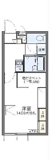 レオパレス高砂Ⅱ【203号室】の間取り