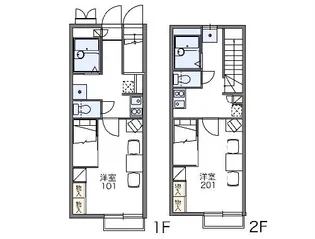 レオパレスエトワール【103号室】の間取り