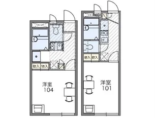 レオパレスリド【102号室】の間取り