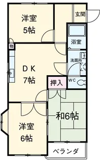 コンフォート楠【1階】の間取り