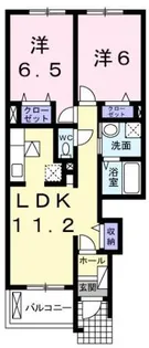 アルモニーラティエⅡ【1階】の間取り
