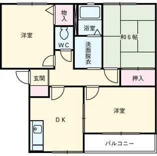 アムール・ラフィーネA・B【2階】の間取り