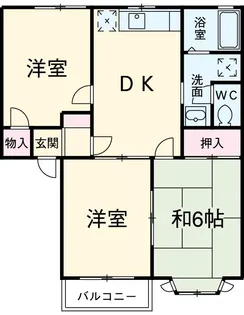 トルースヒルズITM J棟【2階】の間取り