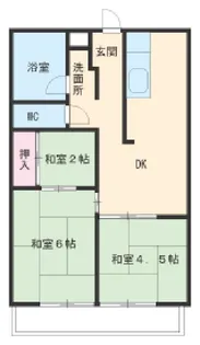 緑ヶ岡マンション【301号室】の間取り
