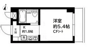 カレッジハイツ稲毛【403号室号室】の間取り