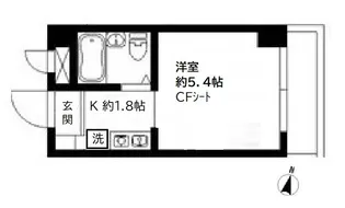 カレッジハイツ稲毛【208号室号室】の間取り