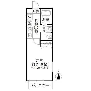 ラミアアルテ西大宮【102号室号室】の間取り