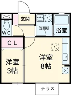ソレイユ砂口【203号室】の間取り