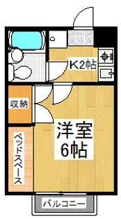 ソレイユカーザ【302号室】の間取り