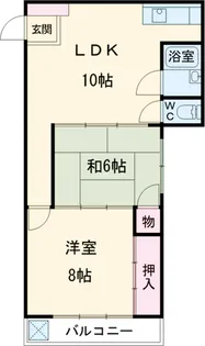 瑞穂ビル【6階】の間取り