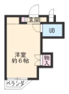 下坂ハイツ【3C号室】の間取り