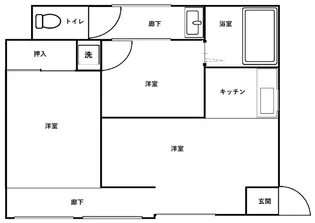 佐野町アパート【A号室】の間取り