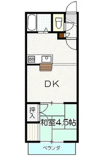 クロノス東松山【2階】の間取り