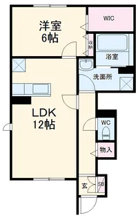 リーブル シルトクレーテ【1階】の間取り
