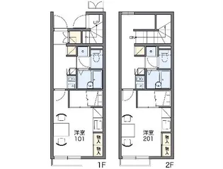 レオパレスT&M【106号室】の間取り
