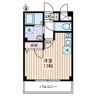 Mフラット【2階】の間取り
