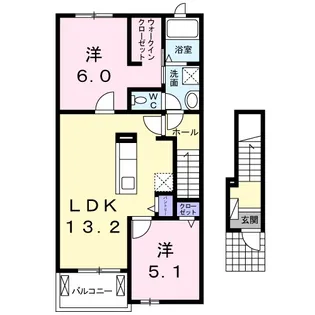 ランドマーク88 B棟【2階】の間取り