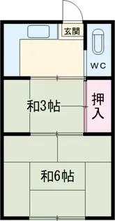 ひかり荘【203号室】の間取り