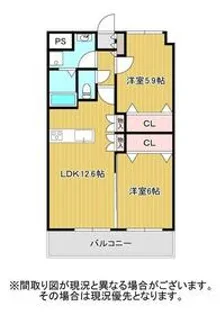 GRAN−S岡町【1階】の間取り