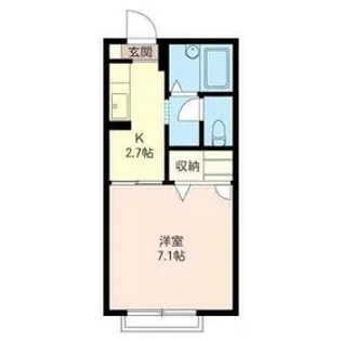 フレグランス西友 D【1階】の間取り