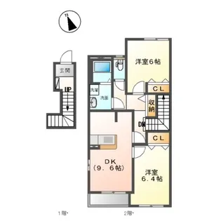 ミレーニア【2階】の間取り