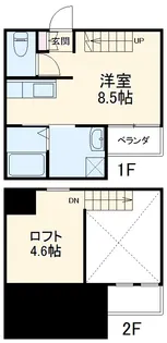ラルク高畑【1階】の間取り