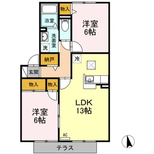 ラ フィーネ【1階】の間取り