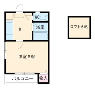 アソシア堀田【102号室】の間取り