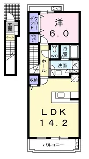 ブランドール樹(みき)【2階】の間取り