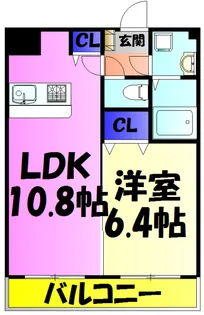 ヴィクトリアンコート幕張【2階】の間取り