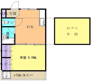 アクセスコートⅤ【B6号室】の間取り