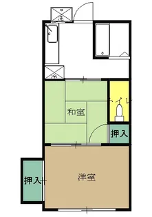コーポスバル【101号室】の間取り