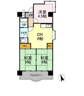 エスポア菰野【2階】の間取り