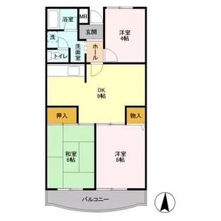 サンボナール【4階】の間取り