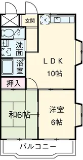 NEW AZUMA【202号室】の間取り