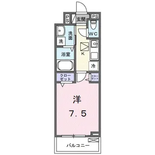 ヒカルサ久喜東【1階】の間取り