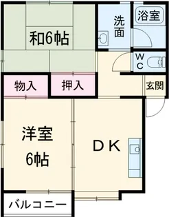 原添ハイツ【1階】の間取り