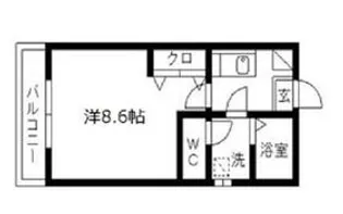 クレフラスト天神町【1階】の間取り