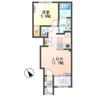 patrie(パトリ)【1階】の間取り