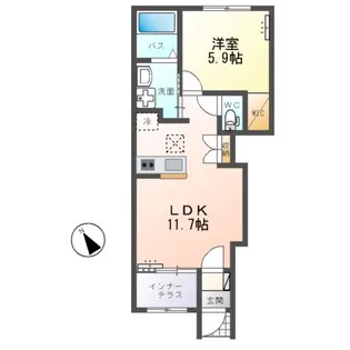 patrie(パトリ)【1階】の間取り