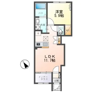 patrie(パトリ)【1階】の間取り