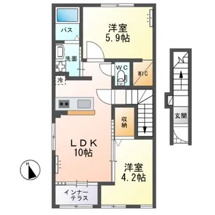 patrie(パトリ)【2階】の間取り