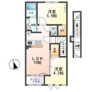 patrie(パトリ)【2階】の間取り