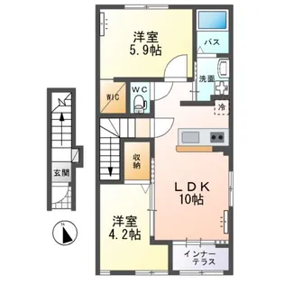 patrie(パトリ)【2階】の間取り