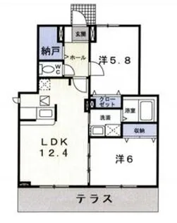アルキテット【102号室】の間取り